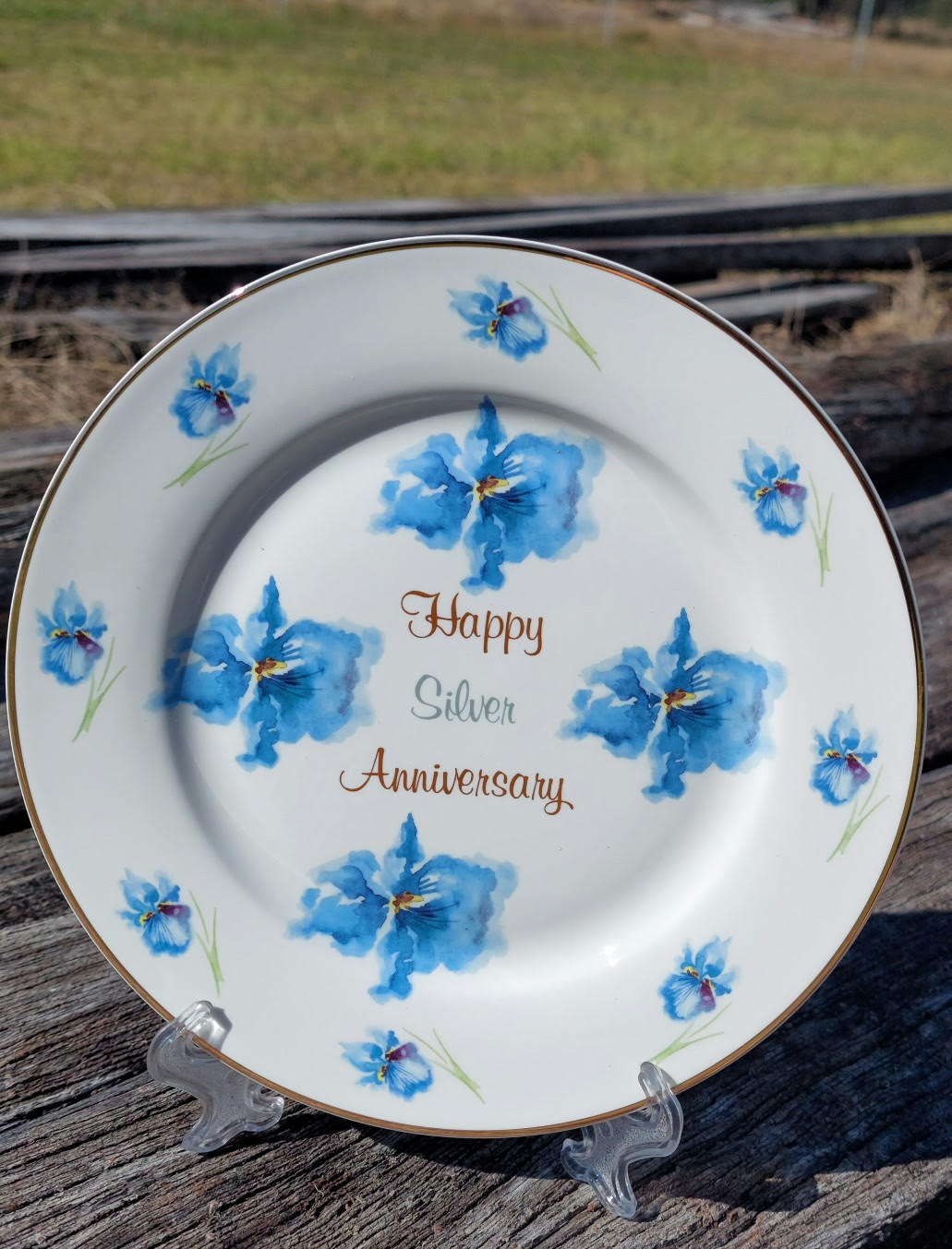 25th Silver Anniversary Custom Plate